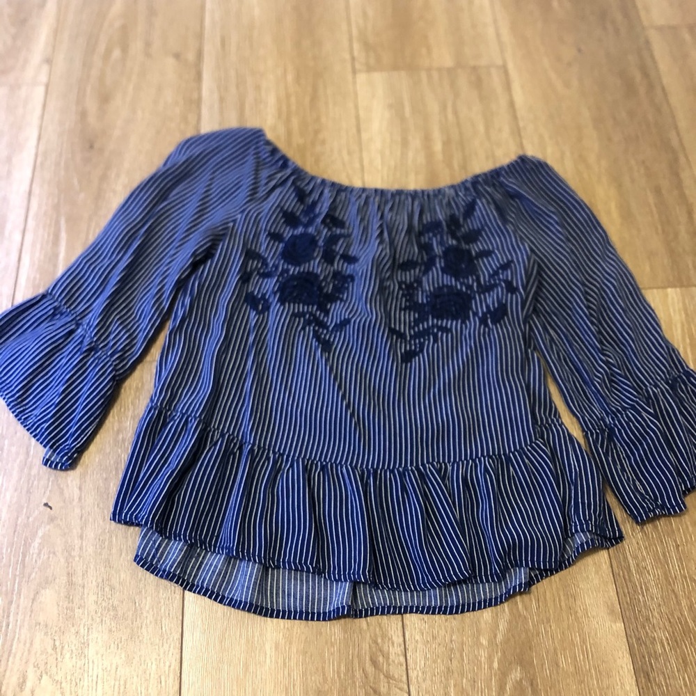 Women’s Blue Striped Blouse